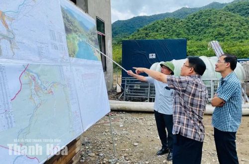Kiểm tra tiến độ thi công Dự án Thủy lợi kết hợp thủy điện Tén Tằn.