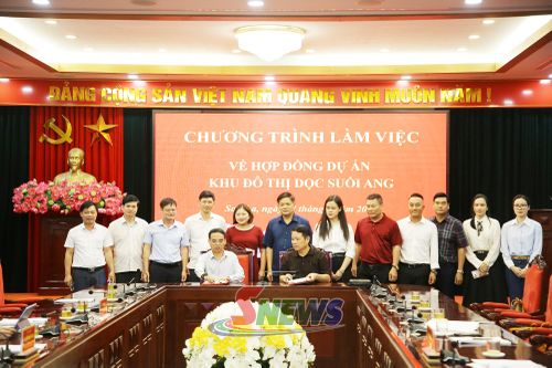 UBND tỉnh ký kết hợp đồng dự án Khu đô thị dọc suối Ang với Công ty cổ phần đầu tư bất động sản Tiến Phát Mộc Châu.