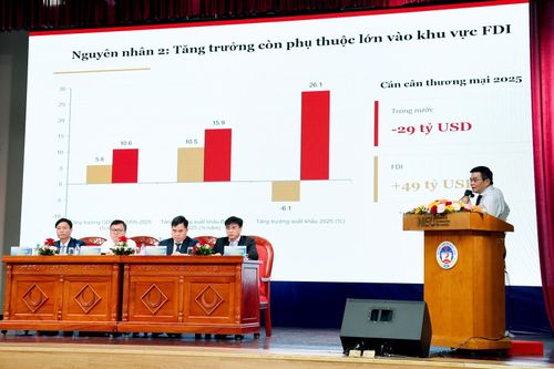 Tại hội thảo, các đại biểu tập trung thảo luận 3 nhóm nội dung về mô hình tăng trưởng, phát triển văn hóa - xã hội và đổi mới tư duy, cải cách trong phát triển kinh tế.