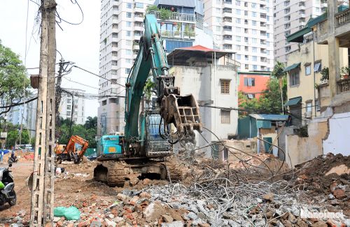 Quá trình giải phóng mặt bằng không ảnh hưởng nhiều đến giao thông trong ngõ 381 Nguyễn Khang.