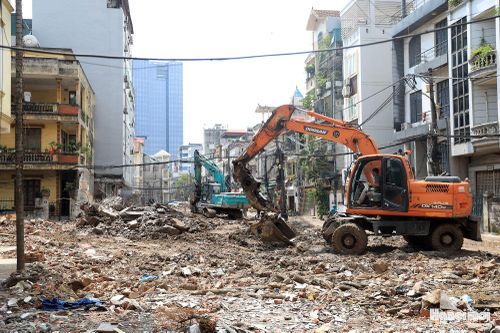 Ghi nhận thời điểm hiện tại, phần lớn các công trình trong phạm vi dự án đã được phá dỡ.