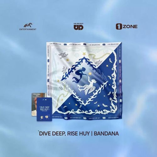 Một số vật phẩm trong bộ merchandise "Dive Deep, Rise Huy" ra mắt dịp sinh nhật Hà An Huy. Ảnh: 1zone.