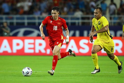 Hai Long trong trận tuyển Việt Nam 2-0 Malaysia tại bán kết lượt về ASEAN Cup 2026 trên sân Mỹ Đình tối 19/8. Ảnh: Minh Chiến.
