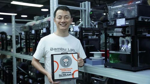 Ye Tao, nhà sáng lập Bambu Lab, từng có nhiều năm làm việc tại DJI trước khi chuyển sang phát triển máy in 3D. Ảnh: Reddit/BambuLab.