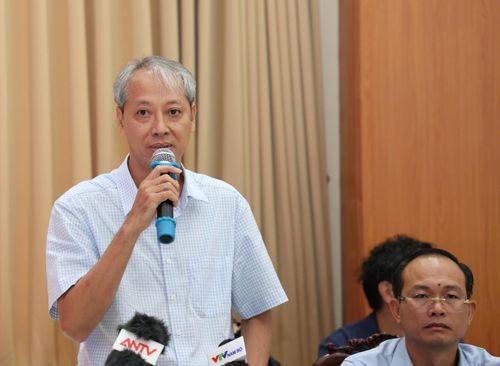 Ông Nguyễn Đức Lập, Phó chủ tịch Hội Kiến trúc sư TP.HCM, góp ý cho dự thảo Quy hoạch Tổng thể TP.HCM thời kỳ 2025-2050, tầm nhìn 100 năm. Ảnh: Phan Anh.