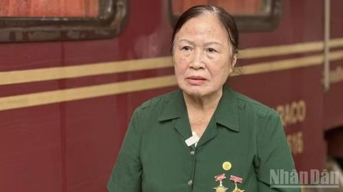 Bà Nguyễn Thị Hồng Chiến, cựu thanh niên xung phong Đại đội 87, Đội 873. (Ảnh: MINH TRANG)
