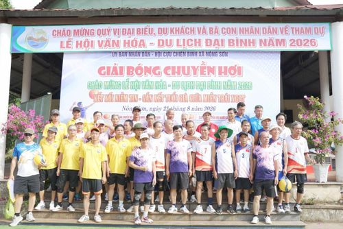 Tổ chức giải bóng chuyền hơi nam theo thể thức loại trực tiếp.