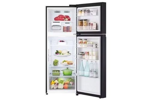 LG Inverter LTB31BLM có dung tích 315 lít, trong đó ngăn mát 236 lít, giá từ khoảng 9,64 triệu đồng và sử dụng thiết kế ngăn đá trên quen thuộc.