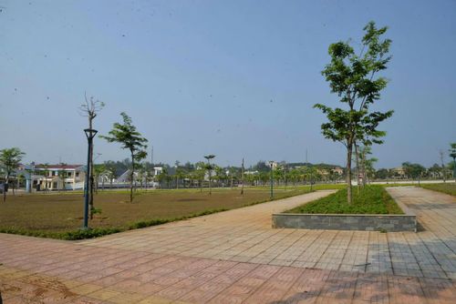 Một góc khu tái định cư tại KKT Dung Quất (ảnh Vân Anh)