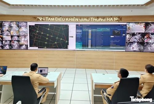 Hệ thống camera Ai giám sát giao thông ở Hà Nội.