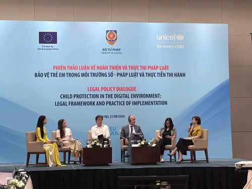 Tại Phiên thảo luận, các đại biểu tập trung trao đổi về thực trạng và định hướng hoàn thiện pháp luật. (Ảnh: PV/Vietnam+)