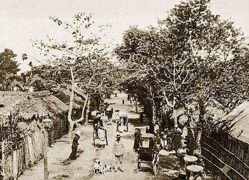 Phố Lò Đúc năm 1901. Ảnh tư liệu