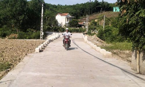 Ngầm Cại, thôn Đồng Phe, xã Sơn Động vừa hoàn thành.