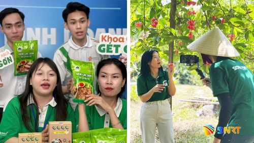 Sinh viên Trường Đại học Kinh tế, Đại học Đà Nẵng và Đại học Đông An tham gia vào các chiến dịch xây dựng và quảng bá thương hiệu cho Sơn Mai Farm. Ảnh: Nhân vật cung cấp