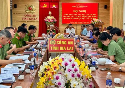 Quang cảnh hội nghị tại điểm cầu tỉnh Gia Lai. Ảnh: N.L