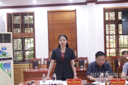 Đồng chí Bí Thư Đảng ủy xã Chi Lăng phát biểu tại buổi kiểm tra