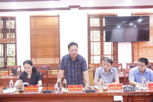 Lãnh đạo UBND xã Chi Lăng phát biểu tại buổi kiểm tra