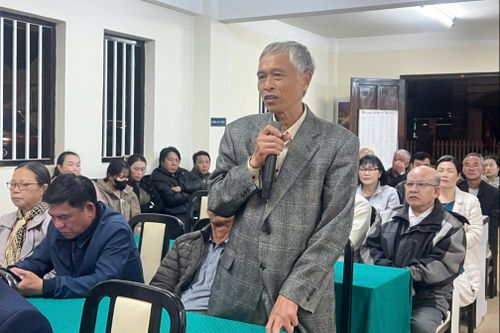 Người dân Tổ An Sơn 1 dự hội nghị các đại biểu ứng cử ĐBQH khóa XVI và HĐND nhiệm kỳ 2026 - 2031 tiếp xúc cử tri