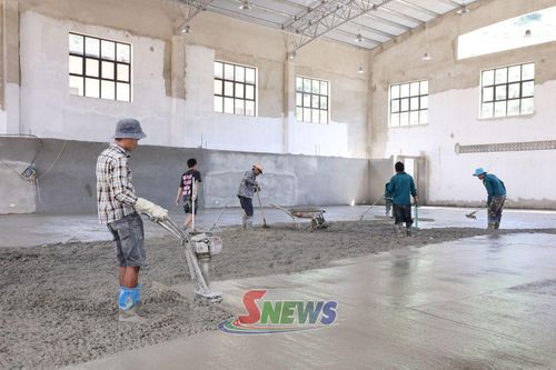 Thi công hoàn thiện nhà đa năng Trường Phổ thông nội trú Tiểu học và THCS Yên Sơn.