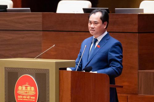 Bộ trưởng Bộ Nông nghiệp và Môi trường Trịnh Việt Hùng. Ảnh: Media Quốc hội.