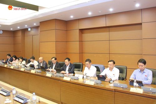 Các đại biểu tham dự phiên thảo luận tại Tổ 16. Ảnh: Đắc Trường
