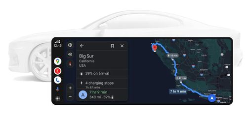 Google Maps có thể dự báo mức pin khi tới điểm đến và gợi ý trạm sạc phù hợp trên hành trình. Ảnh: Google.