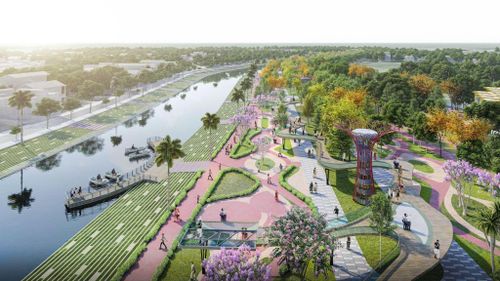Phối cảnh sông Vinh sau khi nâng cấp. (Ảnh: CSCC)