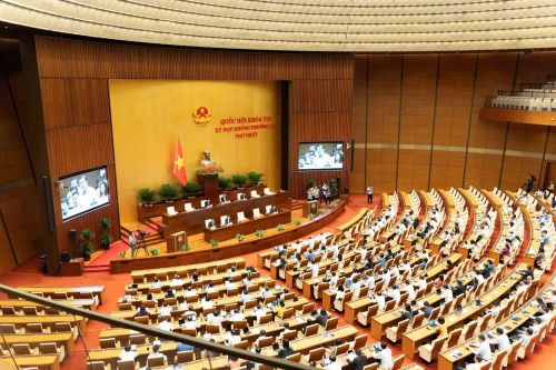 Hội trường Diên Hồng sáng 22/8 (ảnh QH).