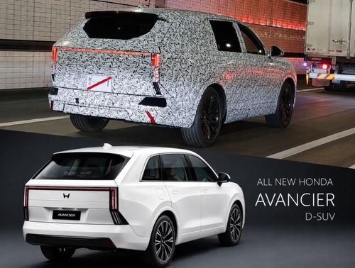 Nguyên mẫu và ảnh phác họa thiết kế Honda Avancier.
