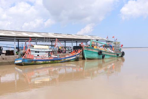 Cảng Trần Đề hiện hữu được quy hoạch trở thành cảng biển đặc biệt. Ảnh: Nhật Huy.