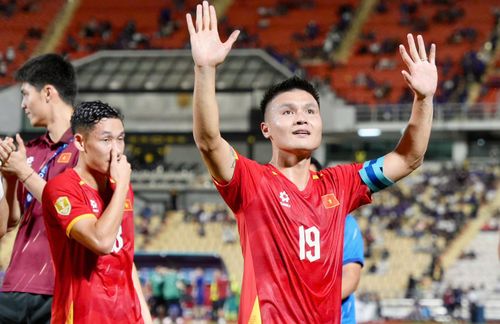 Quang Hải ghi bàn trở lại cho tuyển Việt Nam. Ảnh: V.A