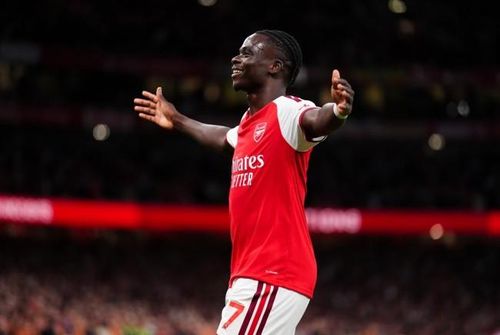 Bukayo Saka cho thấy sự sắc bén quen thuộc với bàn thắng nhân đôi cách biệt.