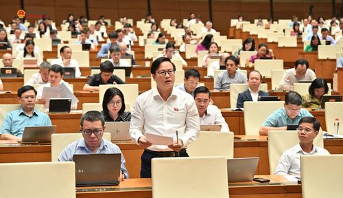 ĐBQH Phan Duy Anh (TP Đà Nẵng) phát biểu. Ảnh: Quang Khánh