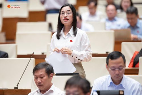 ĐBQH Cil Bri (Lâm Đồng) phát biểu. Ảnh: Phạm Thắng