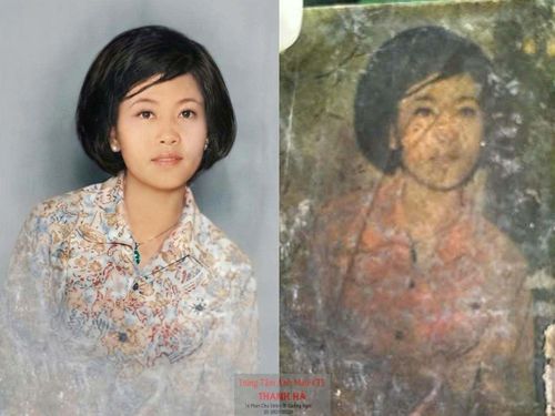 Bức ảnh đã được phục dựng. (Ảnh: Q.N)