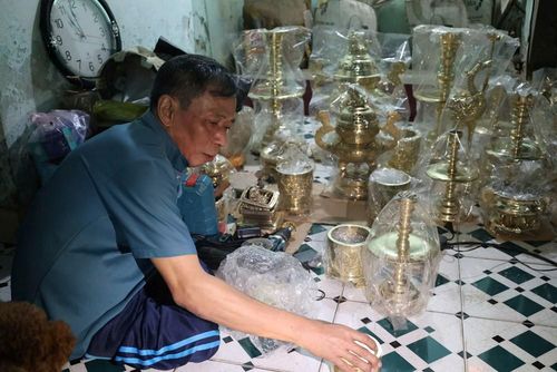 Sản phẩm đúc đồng được chế tác khéo léo, mang giá trị nghệ thuật và dấu ấn riêng của làng nghề truyền thống