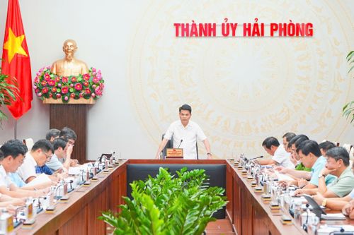Bí thư Thành ủy Hải Phòng yêu cầu đưa 5 dự án, công trình giao thông vào diện theo dõi, giám sát đặc biệt, kiểm điểm hàng tuần và báo cáo Thường trực Thành ủy.