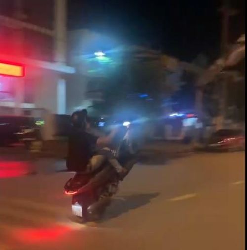 Hình ảnh vi phạm của V.V.H.H cắt từ clip.