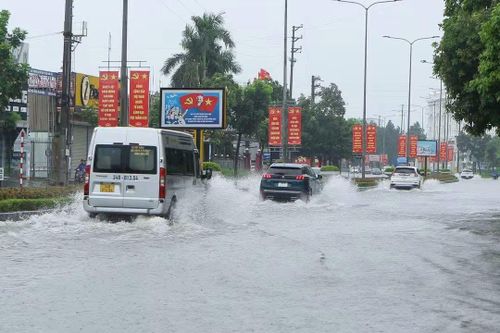Nhiều khu vực ở Hải Phòng bị ngập lụt.