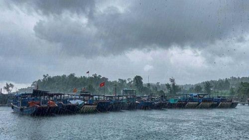 Tàu thuyền ngư dân đánh bắt trên vùng biển Cô Tô đã vào nơi tránh trú an toàn