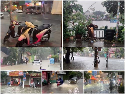  Mưa lớn kéo dài gây ngập nhiều nơi trên địa bàn TP Hải Phòng.