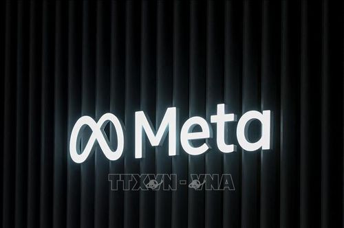 Biểu tượng của tập đoàn Meta. Ảnh: AFP/TTXVN