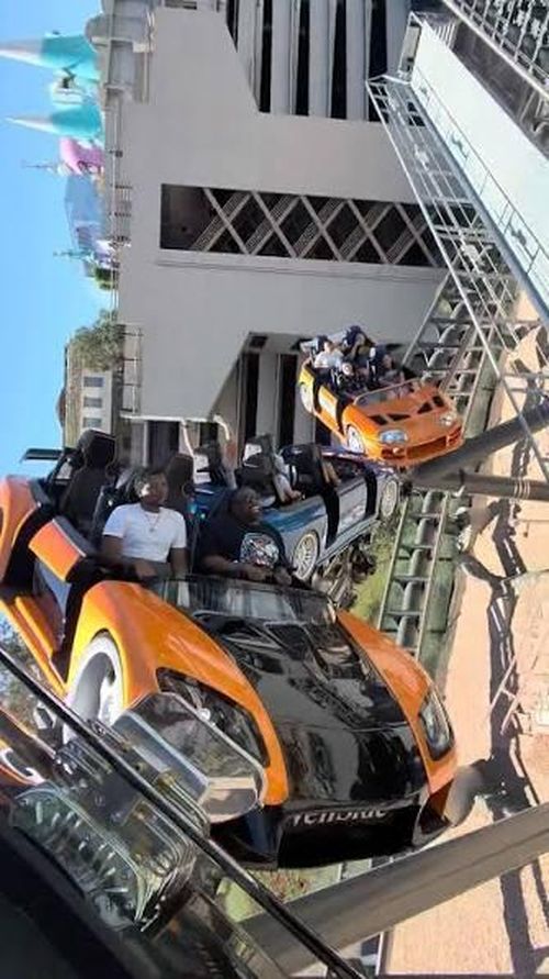 Tàu lượn siêu tốc Fast - Furious: Hollywood Drift. Ảnh: Mạng xã hội