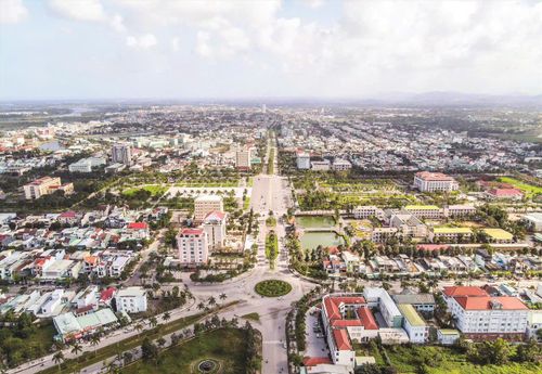 Một góc phường Tam Kỳ nhìn từ trên cao. Ảnh: Tư liệu