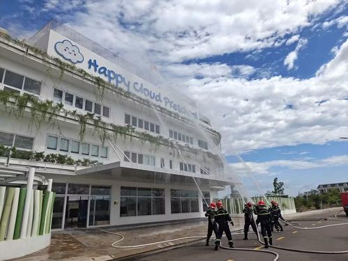  Các lực lượng thực tập chữa cháy tại Trường Mầm non Hạnh Phúc. Ảnh: ĐVCC 