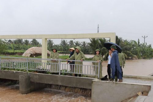 Lãnh đạo TP Hải Phòng thị sát tại các khu vực xung yếu.