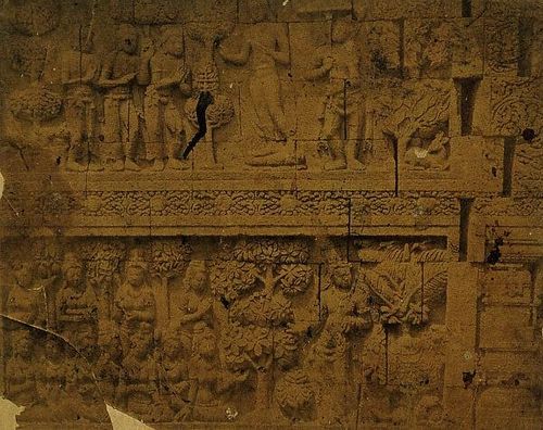  Bức phù điêu từ thế kỷ 9 tại chùa Phật giáo Borobudur ở Trung Java. Ảnh: metmuseum. 