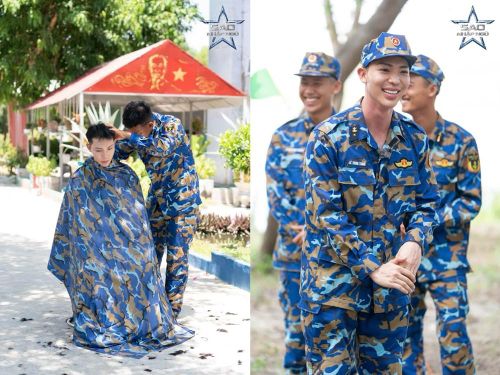 Erik trải nghiệm môi trường quân ngũ trong "Sao Nhập Ngũ 2026". Ảnh: NSX
