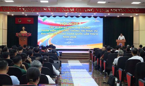 Sở VHTT TP.HCM vừa tổ chức Hội nghị tập huấn sử dụng hệ thống phần mềm và cổng thông tin phục vụ Đại hội Thể thao toàn quốc lần thứ X năm 2026