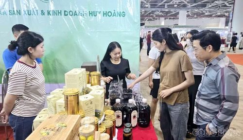 Đẩy mạnh xúc tiến thương mại, đưa các sản phẩm OCOP của HTX vươn ra thị trường thông qua các hội chợ là giải pháp trọng tâm nhằm nâng cao hiệu quả kinh tế.